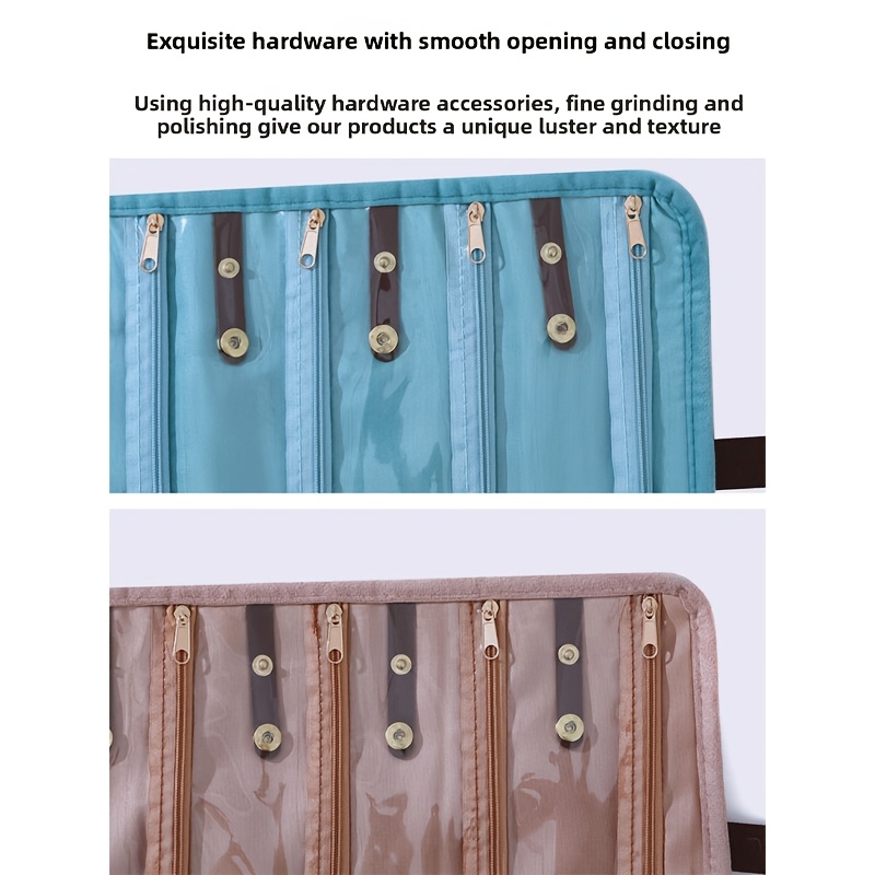 Golden Necklace Storage Box, Travel Portable Design